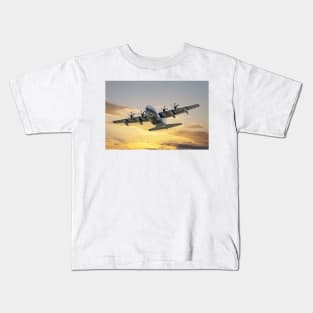 Lockheed Hercules Sunset Mission Kids T-Shirt